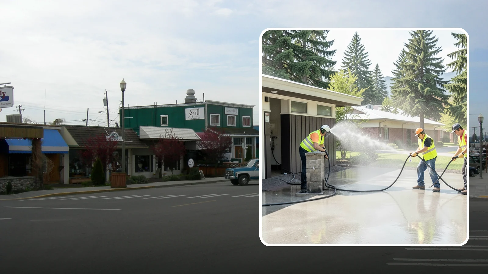 Public Restroom Washing in Stanwood, Snohomish County, WA - Deep-clean and sanitize public park and facility restrooms with pressure washing and disinfection.