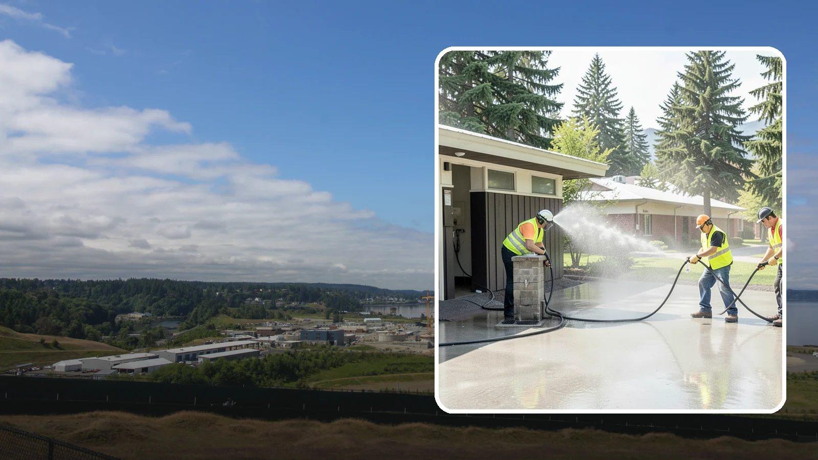 Public Restroom Washing in University Place, Pierce County, WA - Deep-clean and sanitize public park and facility restrooms with pressure washing and disinfection.