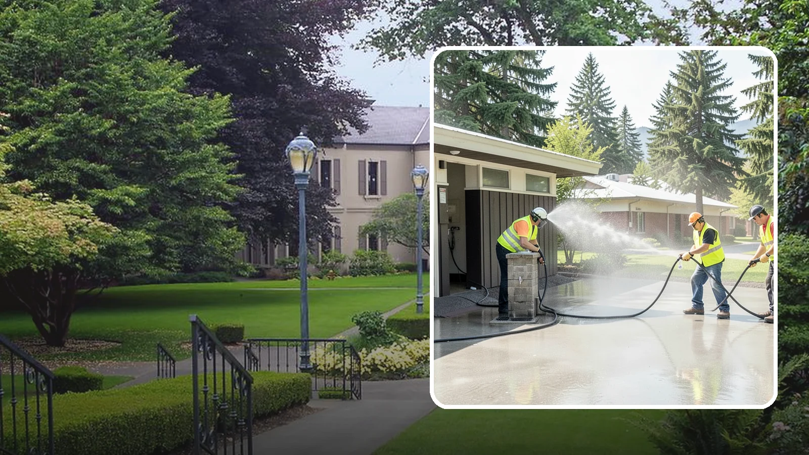Public Restroom Washing in Woodinville, King County, WA - Deep-clean and sanitize public park and facility restrooms with pressure washing and disinfection.