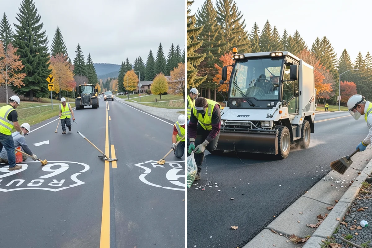 Public Space Cleanup in Beaux Arts Village, King County, WA - Map service zones and set early-morning schedules