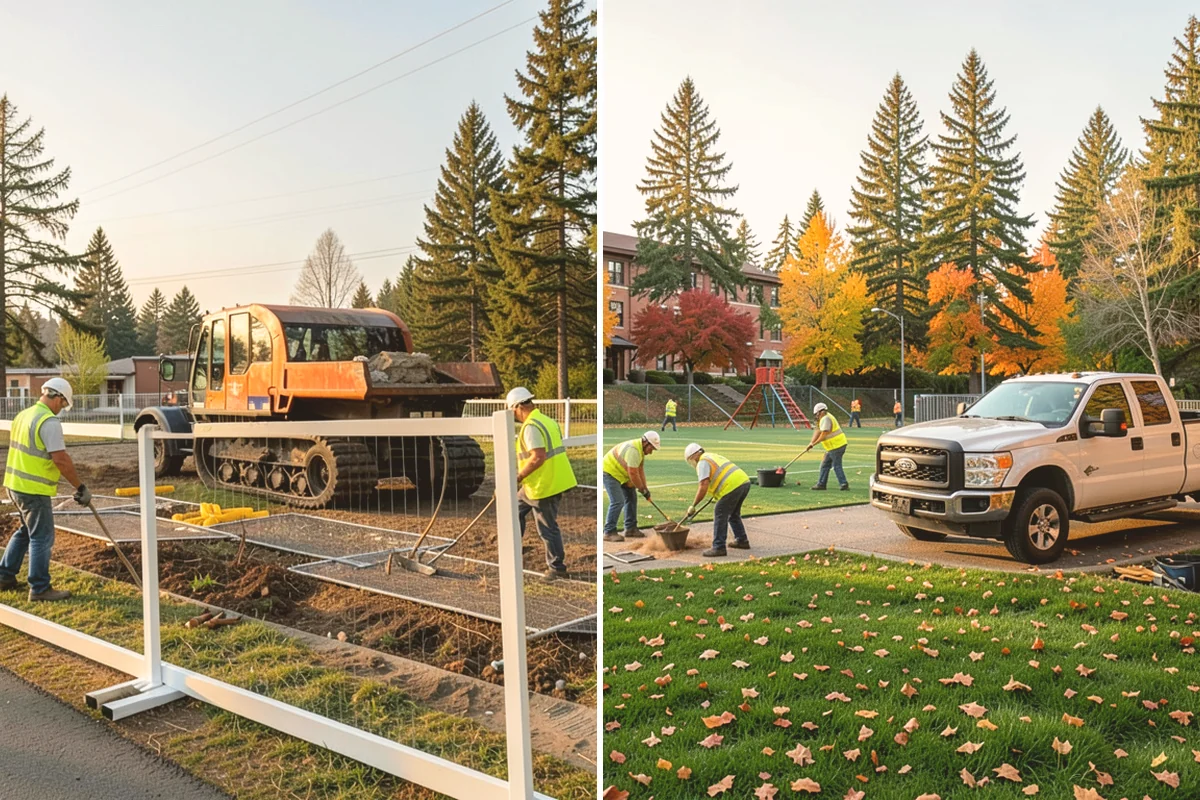 Public Space Cleanup in Bellevue, King County, WA - Map service zones and set early-morning schedules