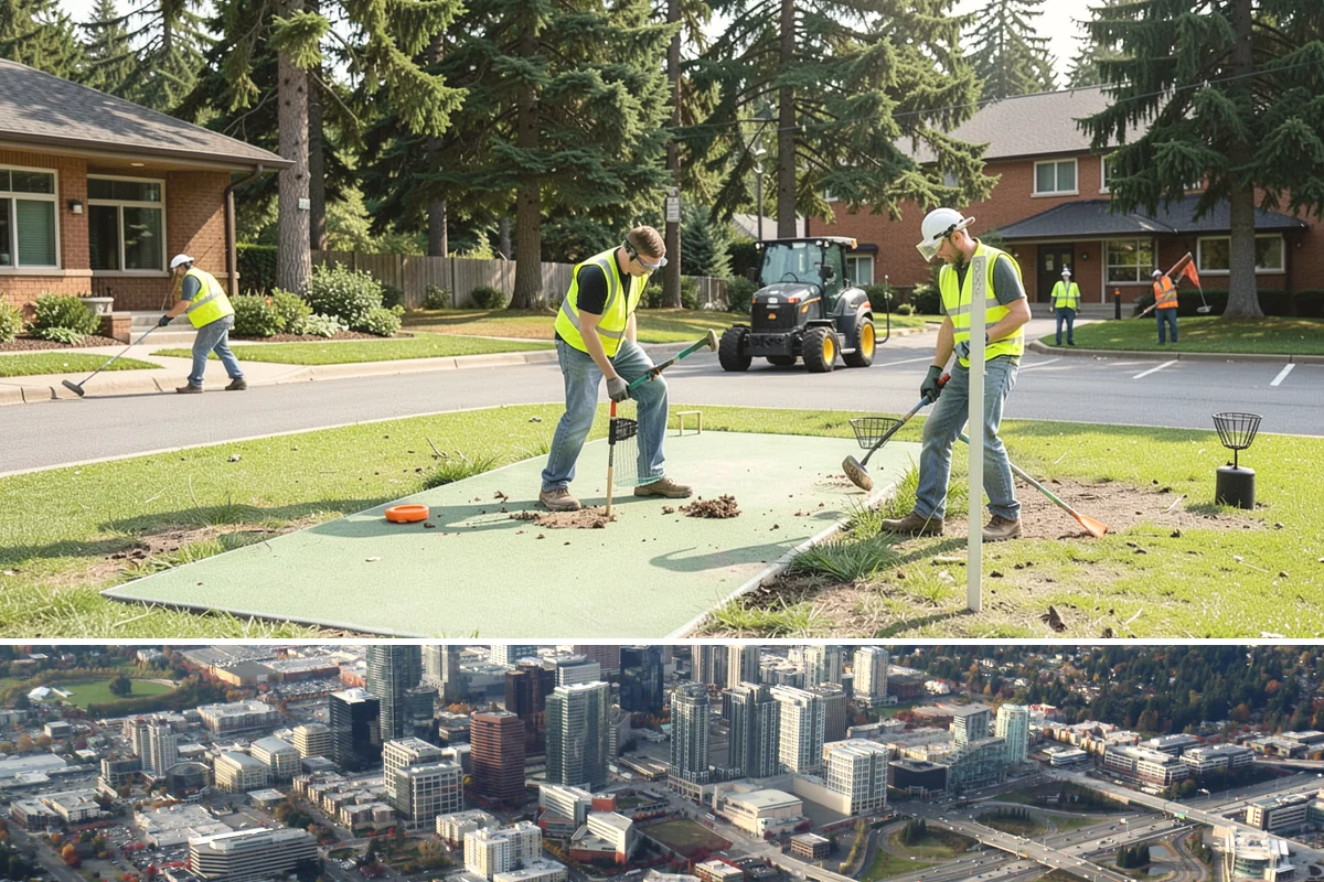 Public Space Cleanup in Bellevue, King County, WA - Service continues year-round, intensifying during summer events and holiday shopping periods when downtown foot traffic peaks.