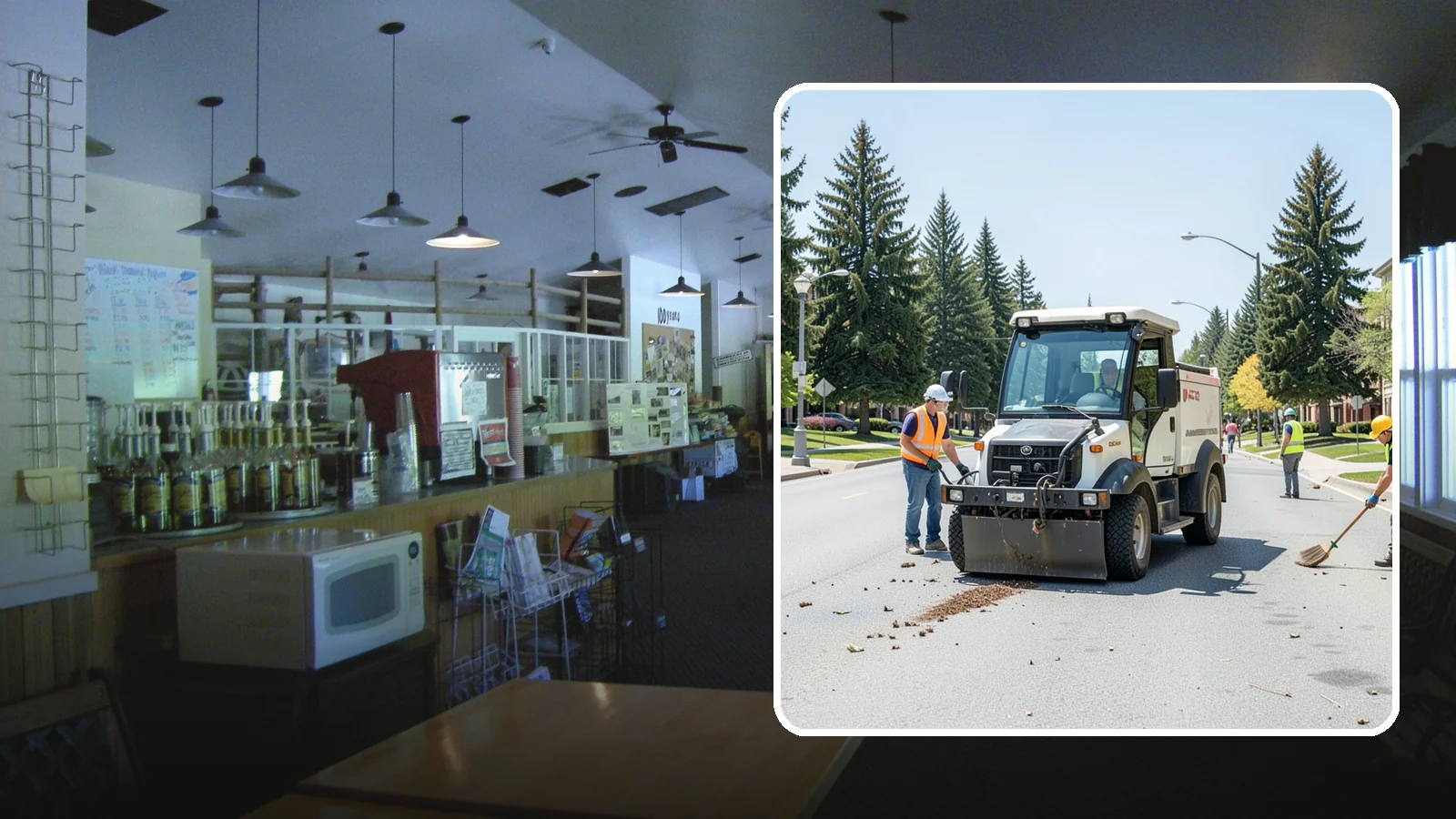 Public Space Cleanup in Black Diamond, King County, WA - Comprehensive cleaning of downtown cores, plazas, and civic gathering spaces on a scheduled basis.
