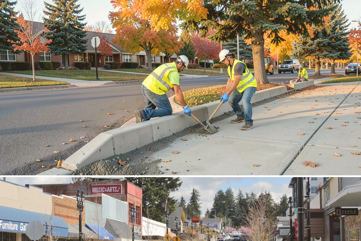 Public Space Cleanup in Bothell, King County, WA - Service continues year-round, intensifying during summer events and holiday shopping periods when downtown foot traffic peaks.