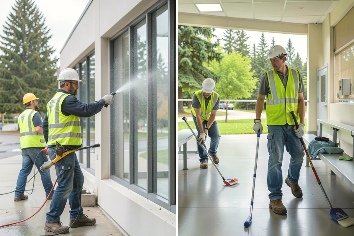 Public Space Cleanup in Burien, King County, WA - Map service zones and set early-morning schedules