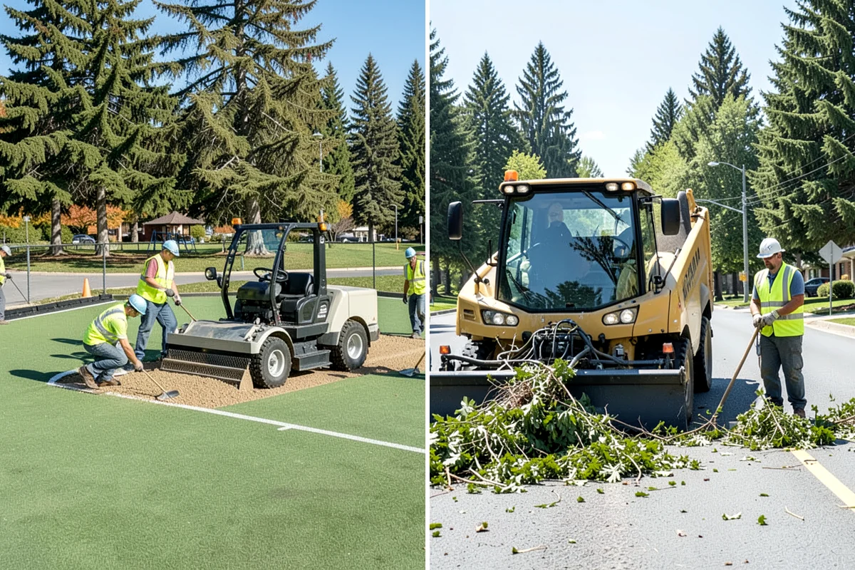 Public Space Cleanup in Clyde Hill, King County, WA - Map service zones and set early-morning schedules