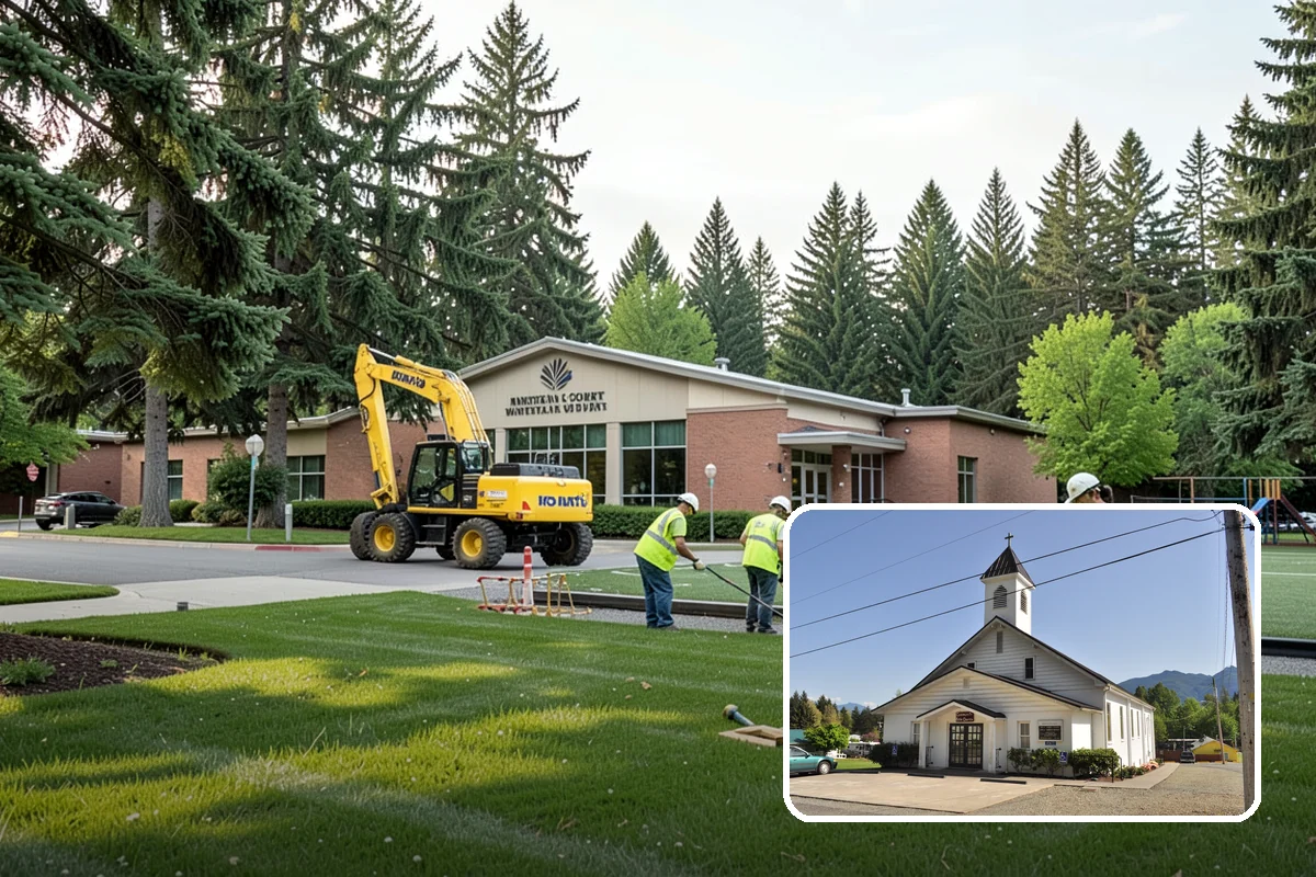 Public Space Cleanup in Concrete, Skagit County, WA - A combined cleaning visit rather than separate single-task trips