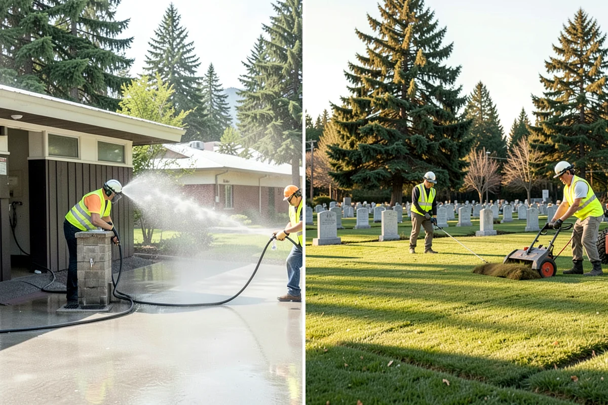 Public Space Cleanup in Concrete, Skagit County, WA - Map service zones and set early-morning schedules