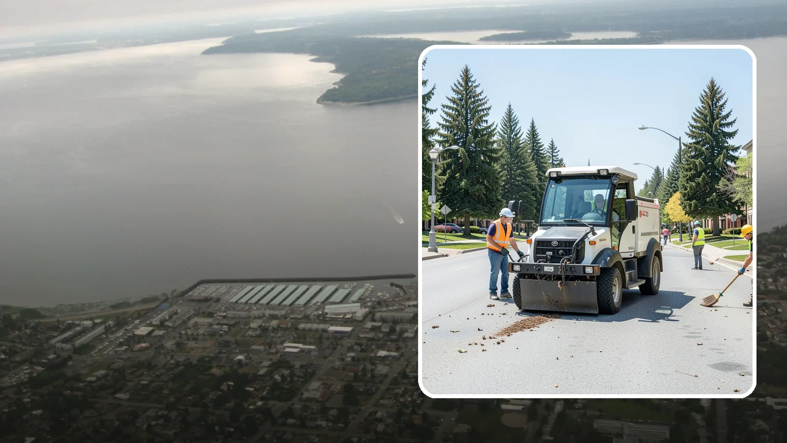 Public Space Cleanup in Des Moines, King County, WA - Comprehensive cleaning of downtown cores, plazas, and civic gathering spaces on a scheduled basis.