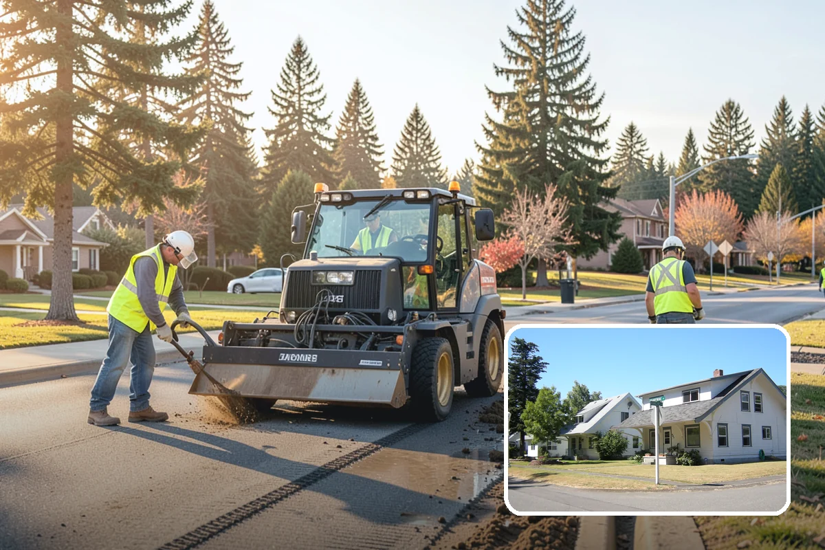 Public Space Cleanup in DuPont, Pierce County, WA - A combined cleaning visit rather than separate single-task trips