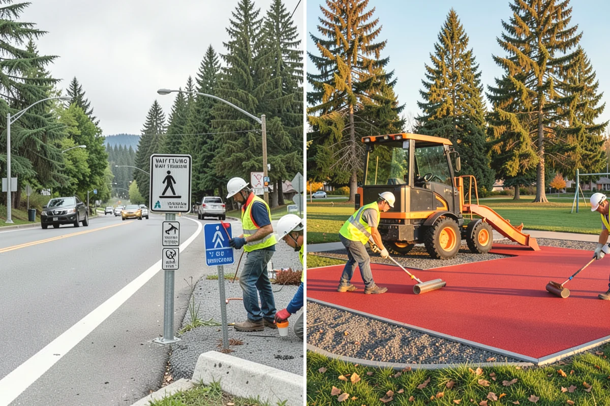 Public Space Cleanup in Edgewood, Pierce County, WA - Map service zones and set early-morning schedules