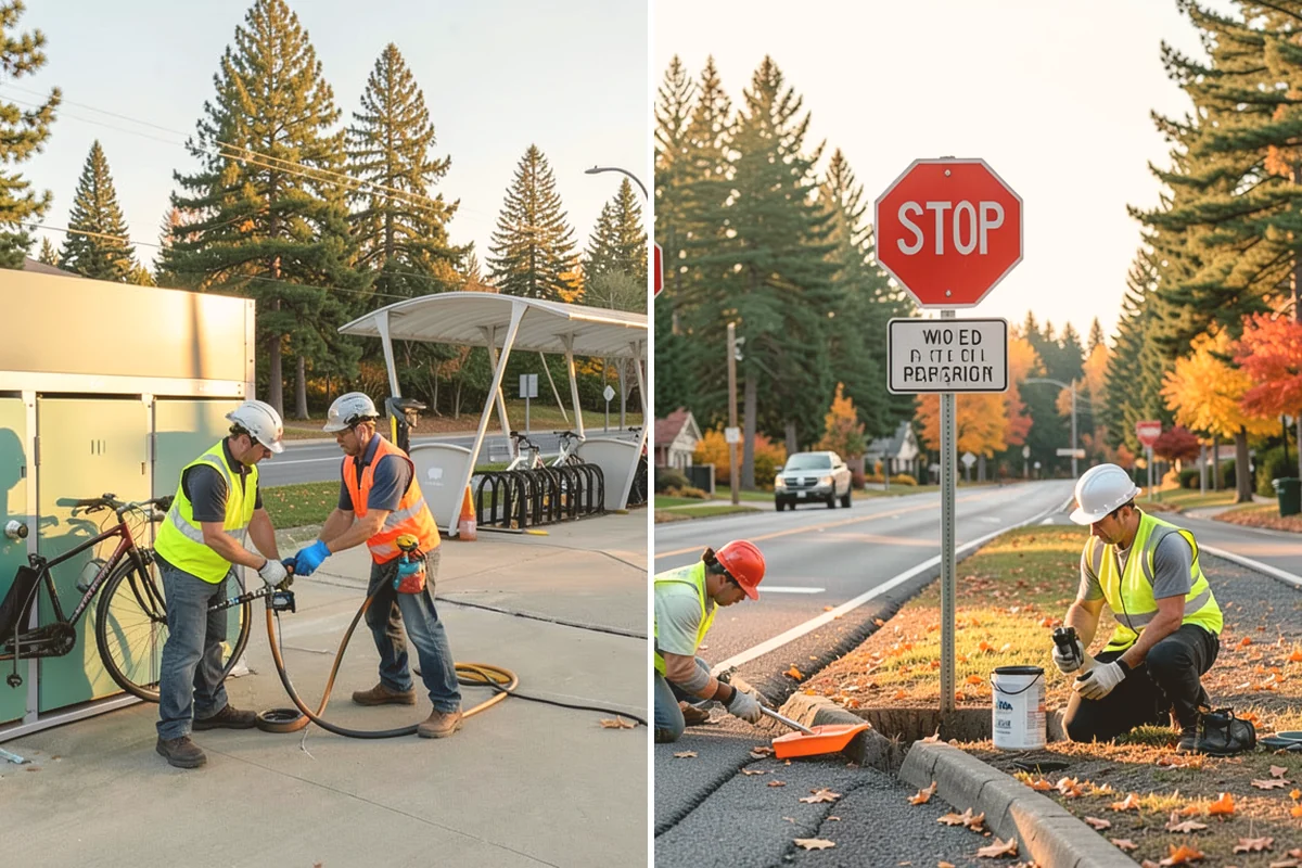 Public Space Cleanup in Edmonds, Snohomish County, WA - Map service zones and set early-morning schedules