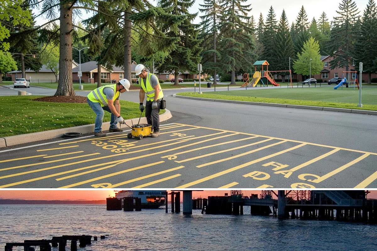 Public Space Cleanup in Edmonds, Snohomish County, WA - Service continues year-round, intensifying during summer events and holiday shopping periods when downtown foot traffic peaks.