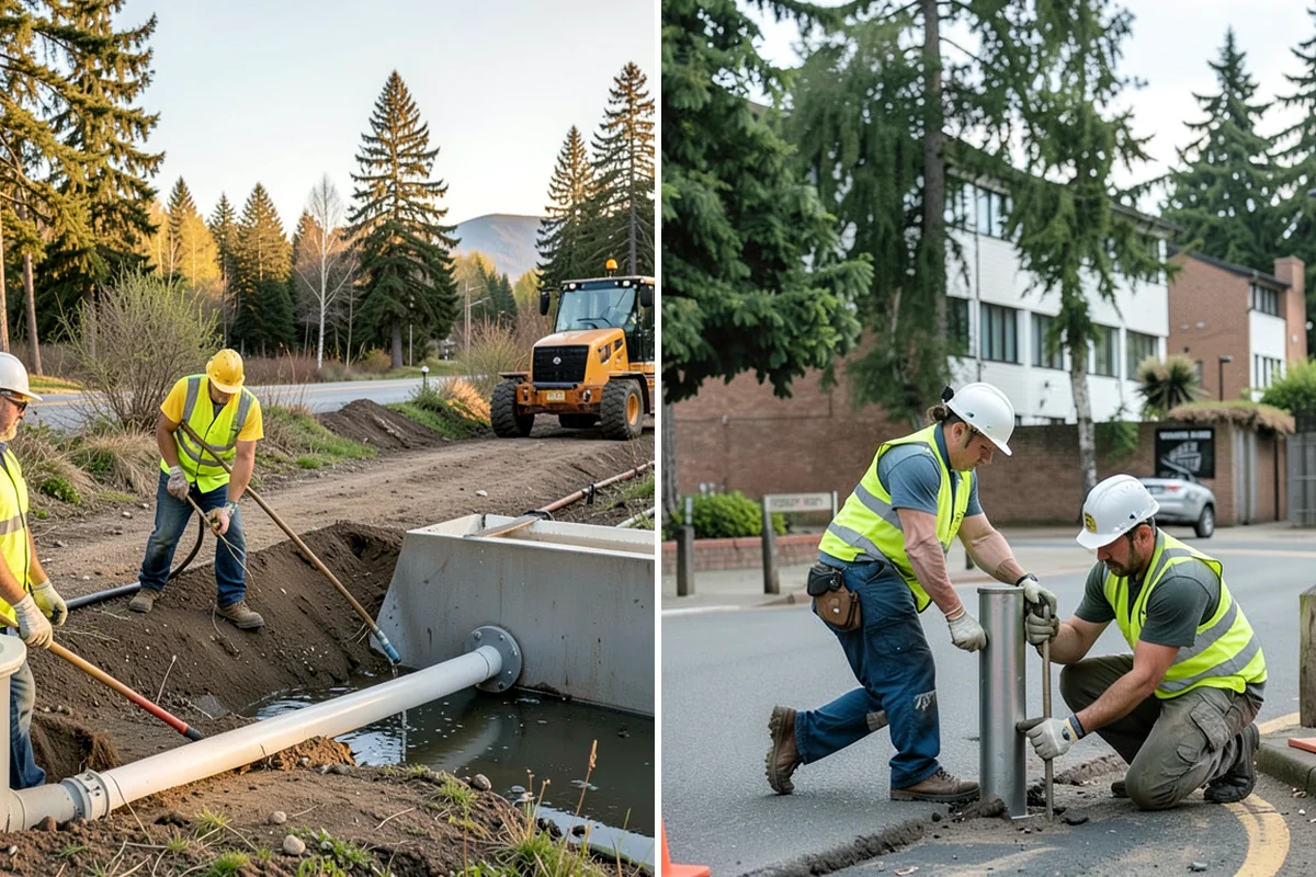 Public Space Cleanup in Federal Way, King County, WA - Map service zones and set early-morning schedules