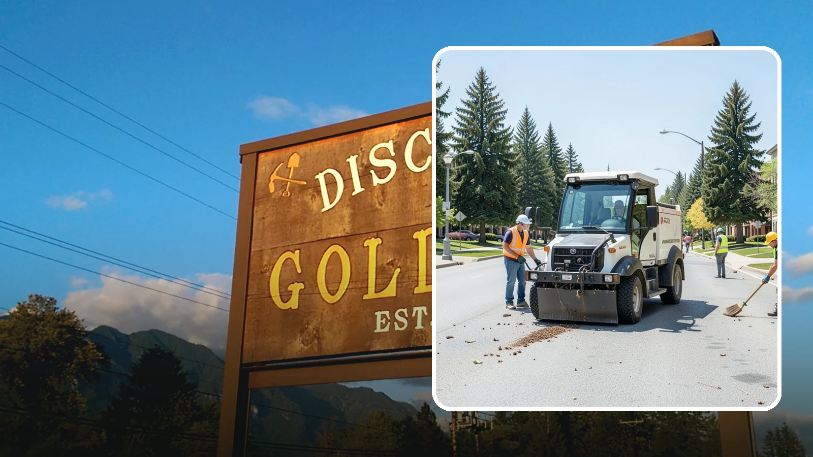 Public Space Cleanup in Gold Bar, Snohomish County, WA - Comprehensive cleaning of downtown cores, plazas, and civic gathering spaces on a scheduled basis.