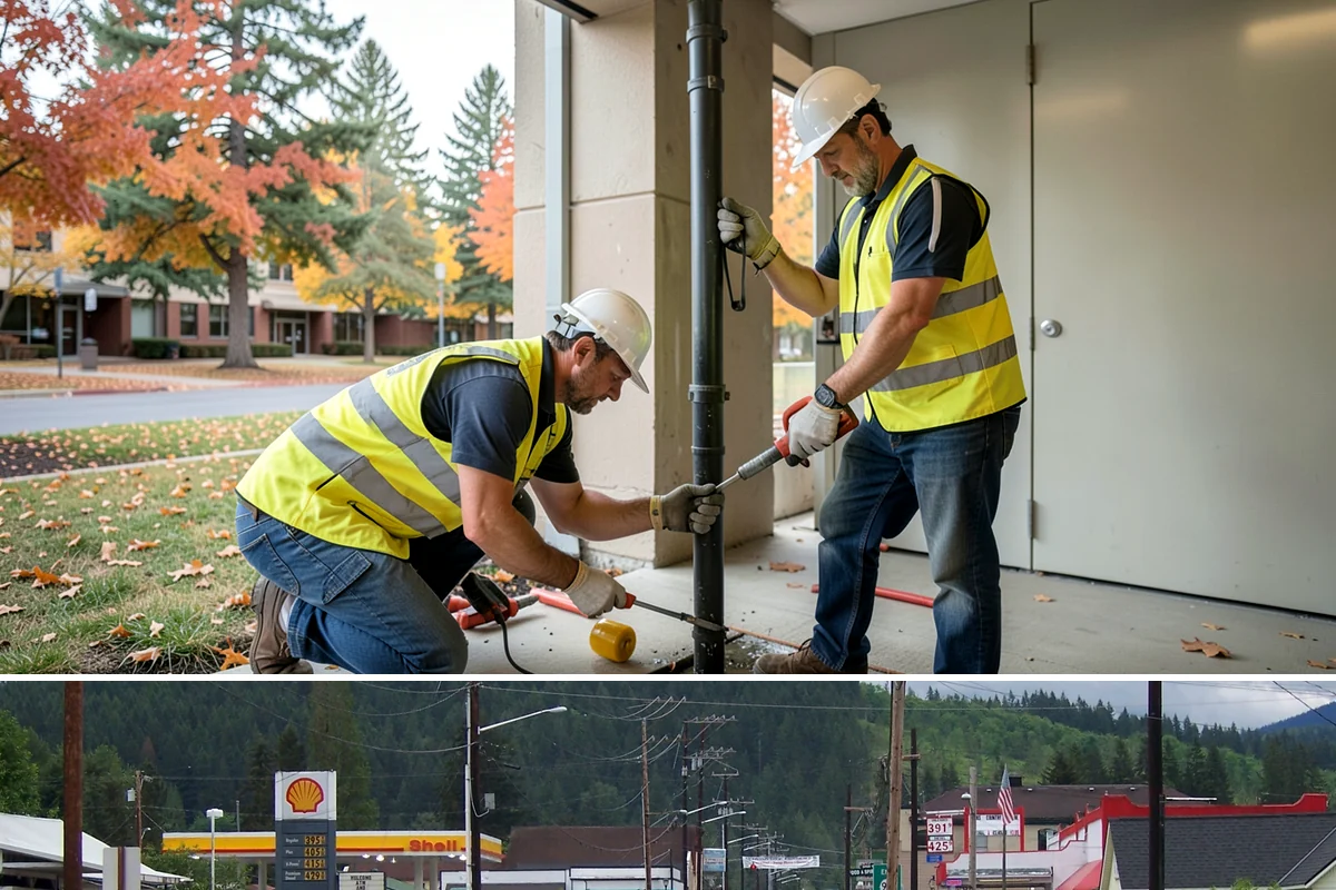 Public Space Cleanup in Granite Falls, Snohomish County, WA - Service continues year-round, intensifying during summer events and holiday shopping periods when downtown foot traffic peaks.