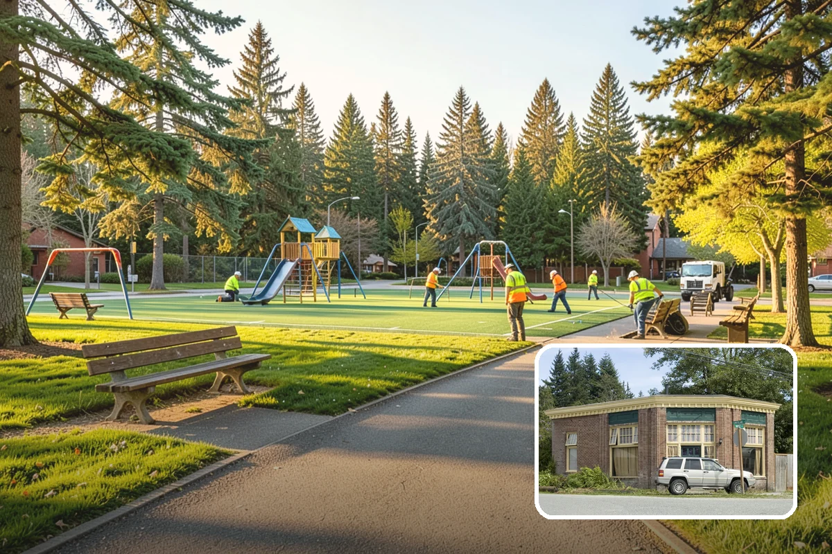 Public Space Cleanup in Hamilton, Skagit County, WA - A combined cleaning visit rather than separate single-task trips