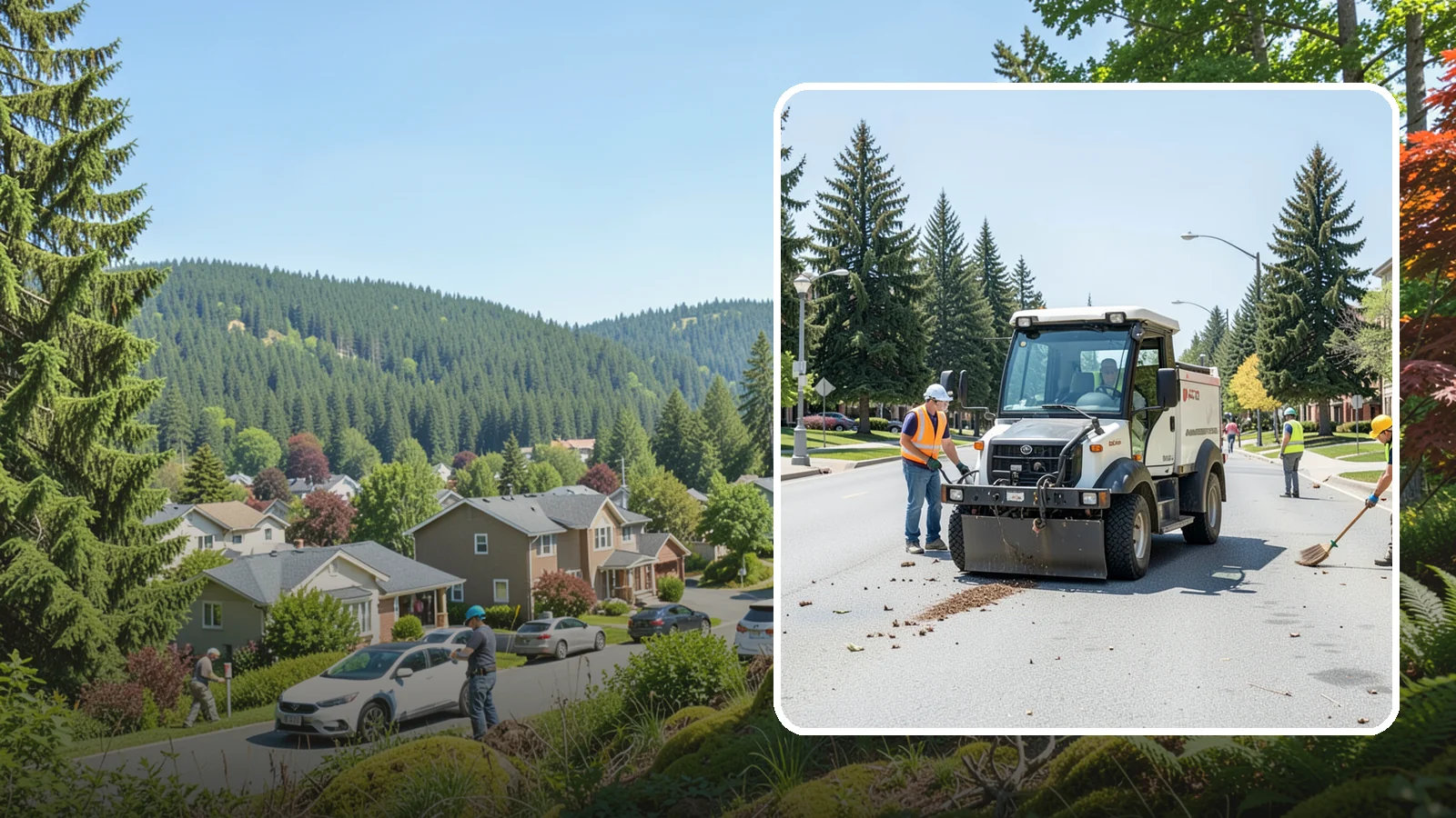 Public Space Cleanup in Index, Snohomish County, WA - Comprehensive cleaning of downtown cores, plazas, and civic gathering spaces on a scheduled basis.