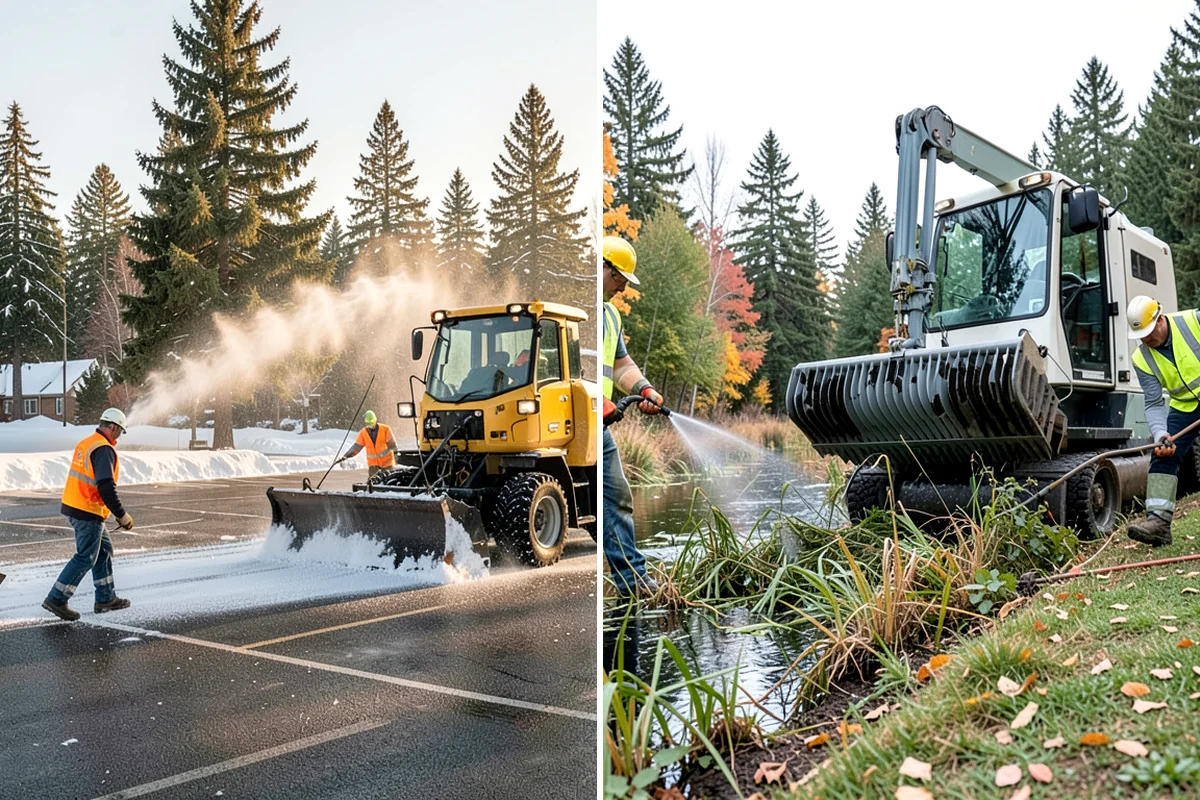 Public Space Cleanup in Kenmore, King County, WA - Map service zones and set early-morning schedules