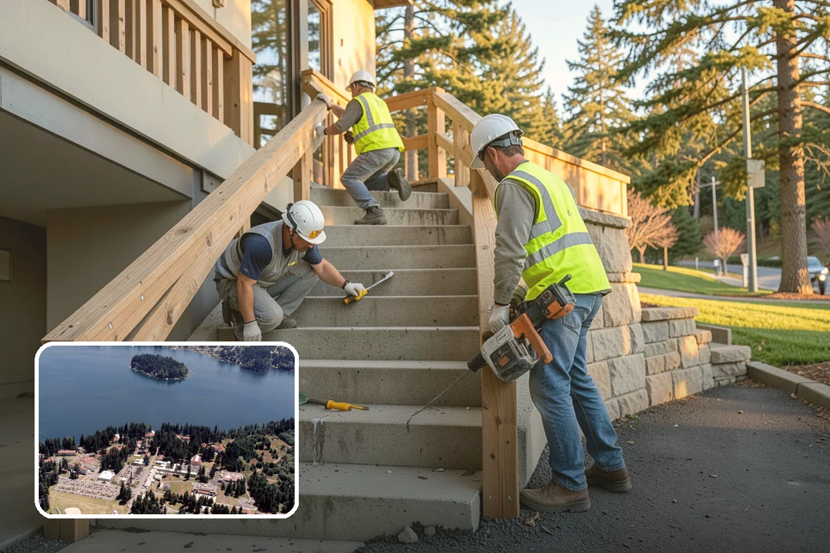 Public Space Cleanup in Lakewood, Pierce County, WA - A combined cleaning visit rather than separate single-task trips