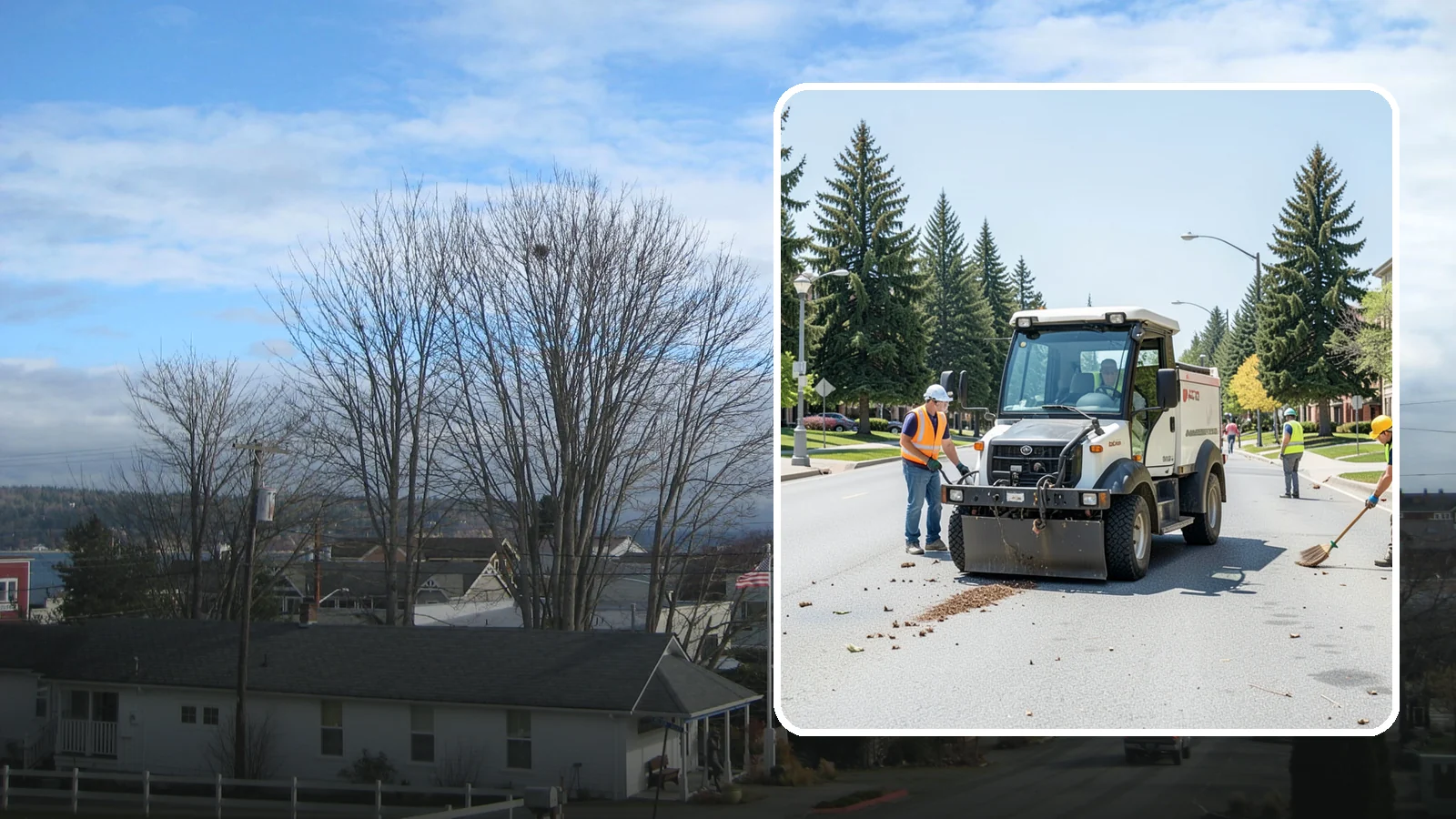Public Space Cleanup in Langley, Island County, WA - Comprehensive cleaning of downtown cores, plazas, and civic gathering spaces on a scheduled basis.