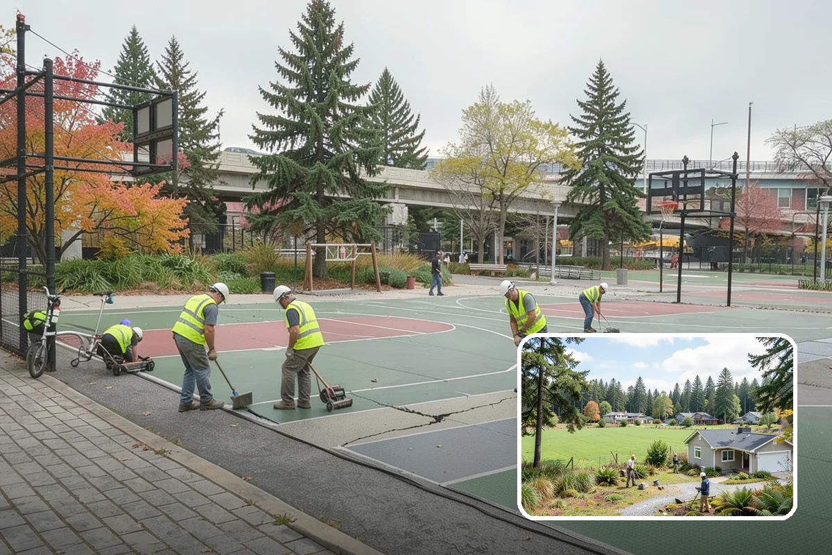 Public Space Cleanup in Lyman, Skagit County, WA - A combined cleaning visit rather than separate single-task trips