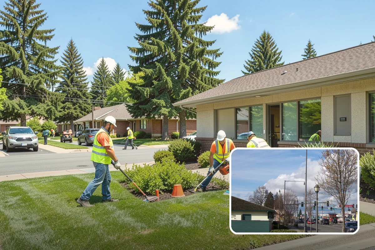 Public Space Cleanup in Marysville, Snohomish County, WA - A combined cleaning visit rather than separate single-task trips