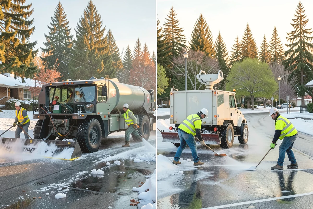 Public Space Cleanup in Mill Creek, Snohomish County, WA - Map service zones and set early-morning schedules