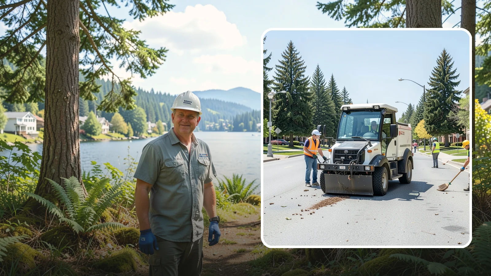 Public Space Cleanup in Milton, King County, WA - Comprehensive cleaning of downtown cores, plazas, and civic gathering spaces on a scheduled basis.