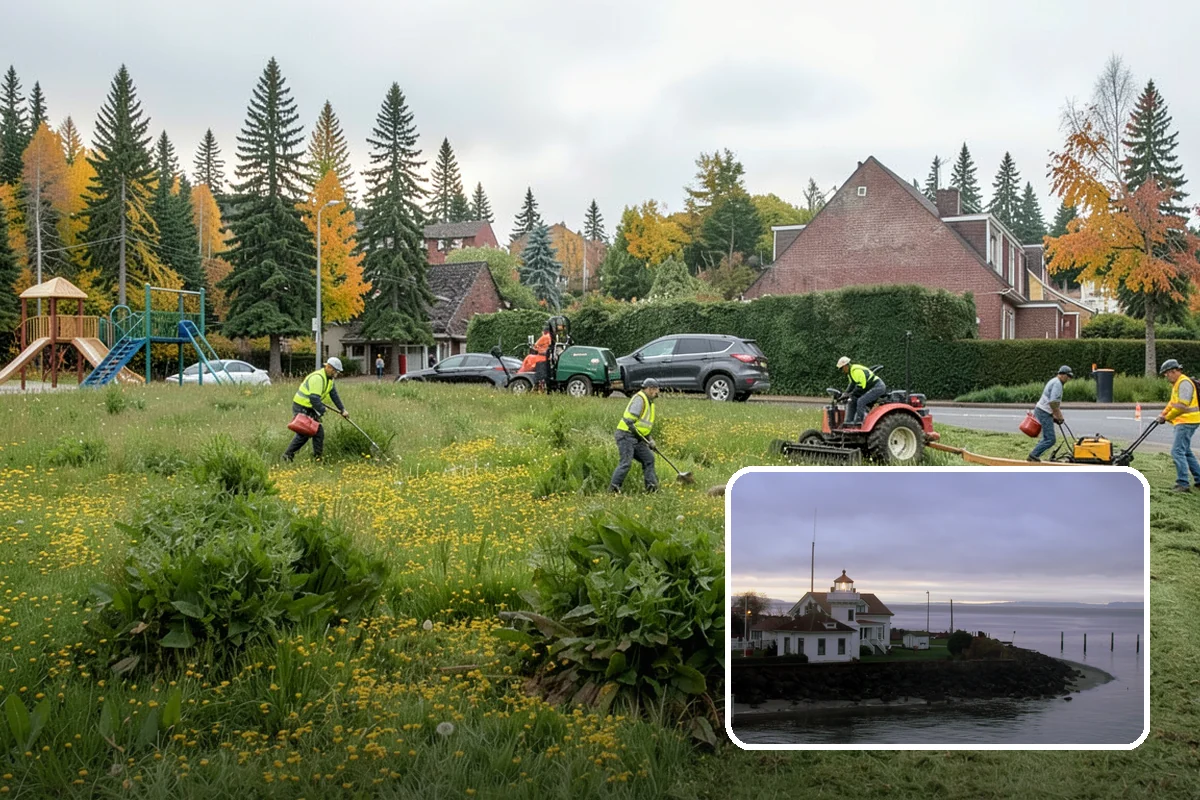 Public Space Cleanup in Mukilteo, Snohomish County, WA - A combined cleaning visit rather than separate single-task trips