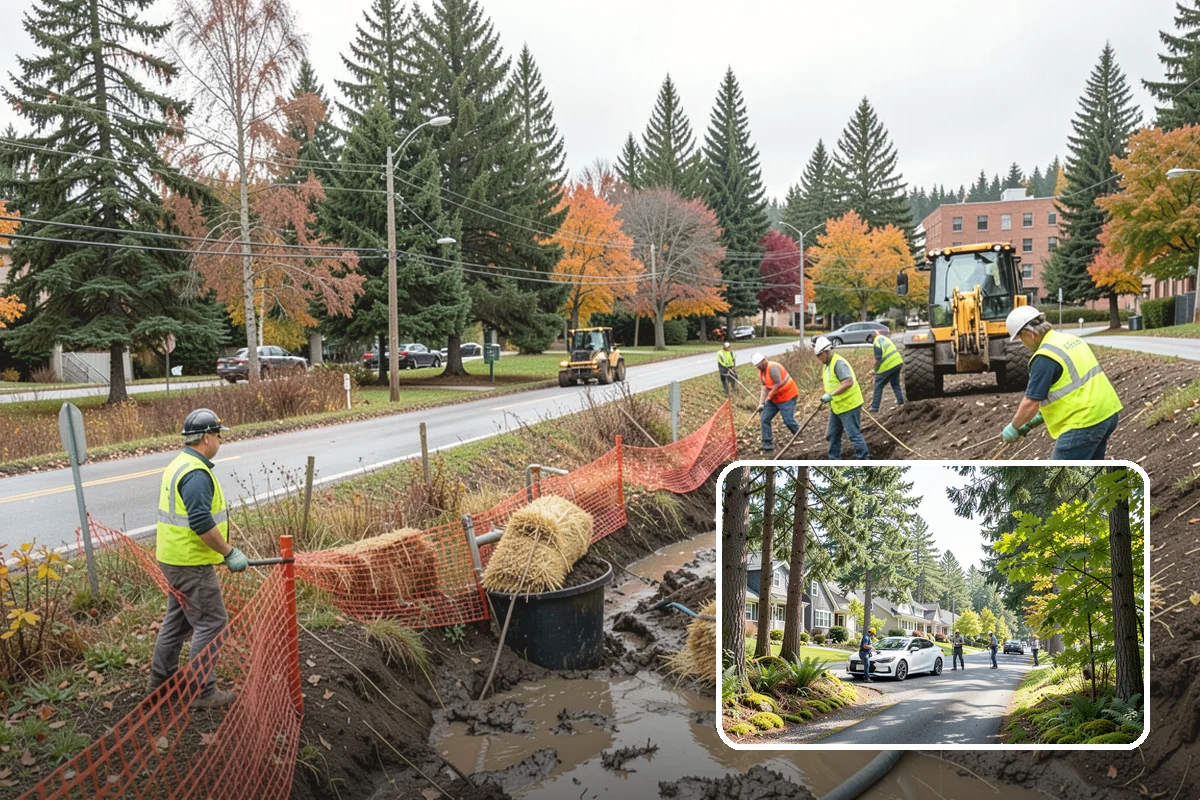 Public Space Cleanup in Normandy Park, King County, WA - A combined cleaning visit rather than separate single-task trips