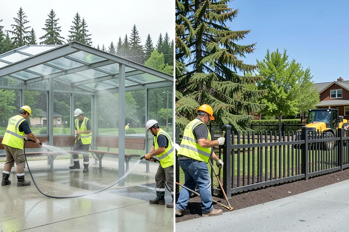 Public Space Cleanup in Normandy Park, King County, WA - Map service zones and set early-morning schedules