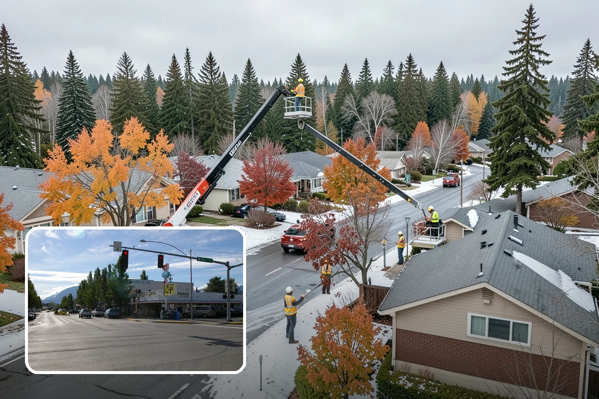 Public Space Cleanup in North Bend, King County, WA - A combined cleaning visit rather than separate single-task trips
