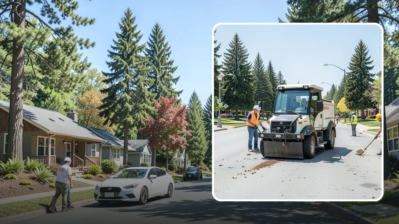 Public Space Cleanup in Orting, Pierce County, WA - Comprehensive cleaning of downtown cores, plazas, and civic gathering spaces on a scheduled basis.