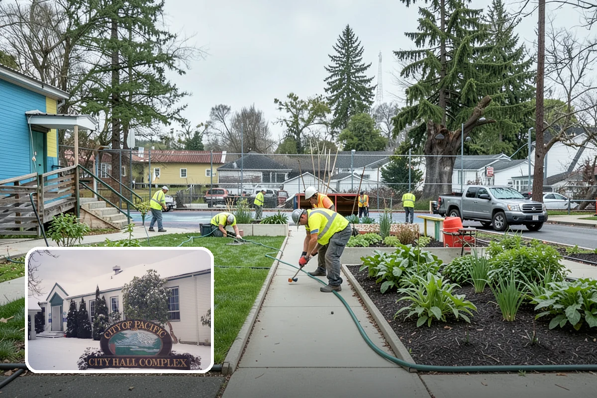 Public Space Cleanup in Pacific, King County, WA - A combined cleaning visit rather than separate single-task trips