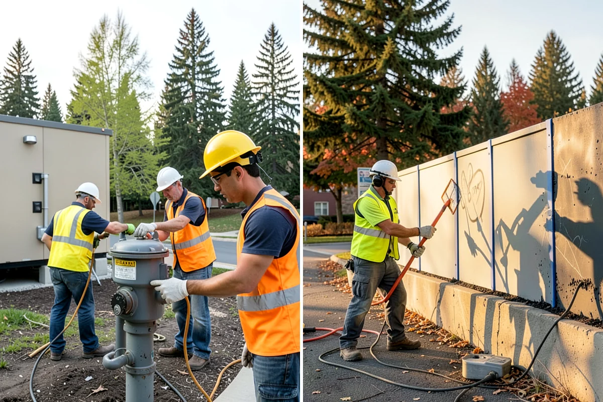 Public Space Cleanup in Pacific, King County, WA - Map service zones and set early-morning schedules