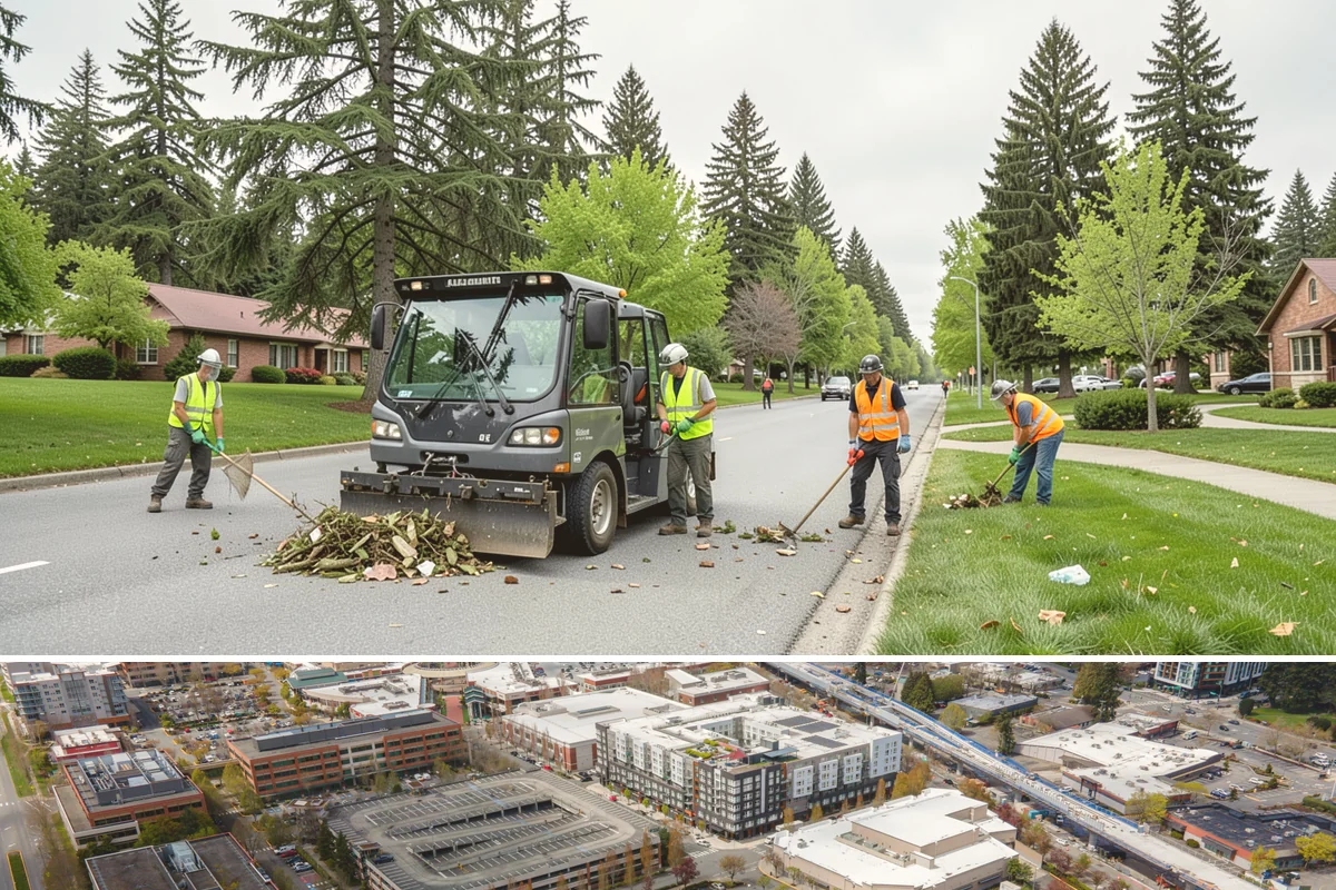 Public Space Cleanup in Redmond, King County, WA - Service continues year-round, intensifying during summer events and holiday shopping periods when downtown foot traffic peaks.