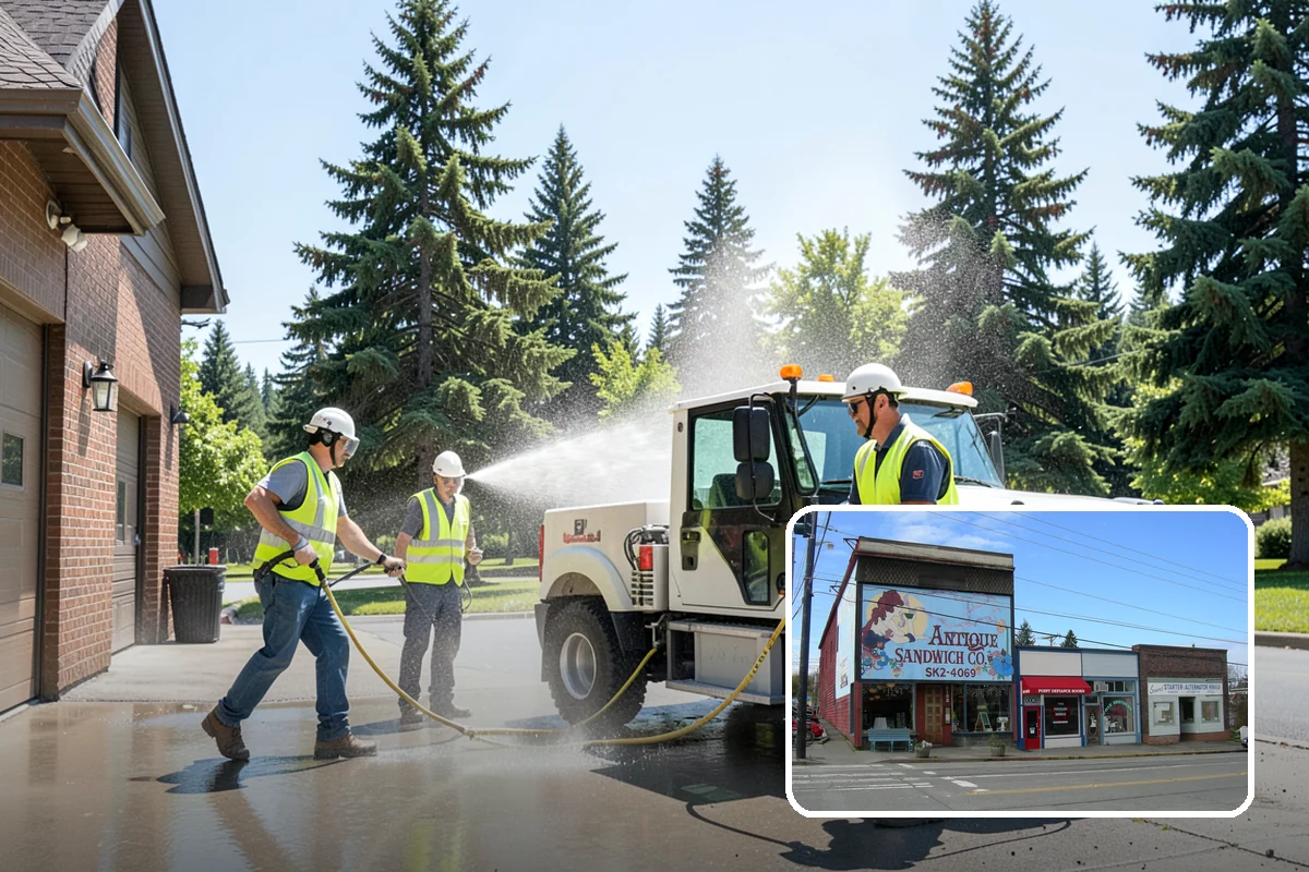 Public Space Cleanup in Ruston, Pierce County, WA - A combined cleaning visit rather than separate single-task trips