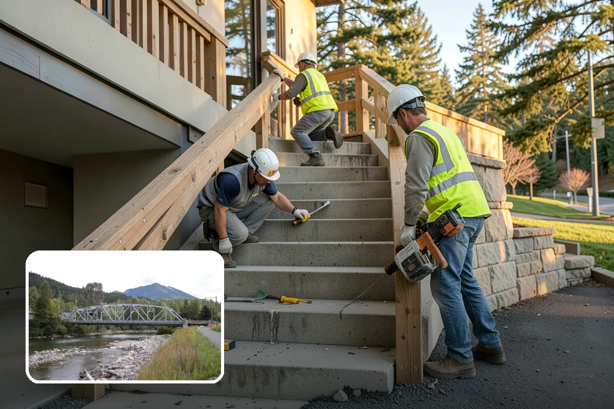 Public Space Cleanup in Skykomish, King County, WA - A combined cleaning visit rather than separate single-task trips