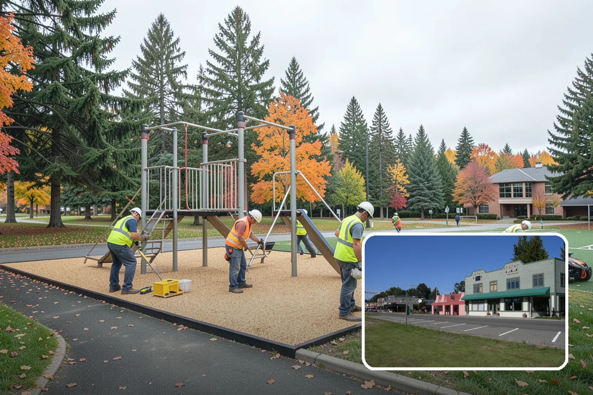 Public Space Cleanup in Snoqualmie, King County, WA - A combined cleaning visit rather than separate single-task trips
