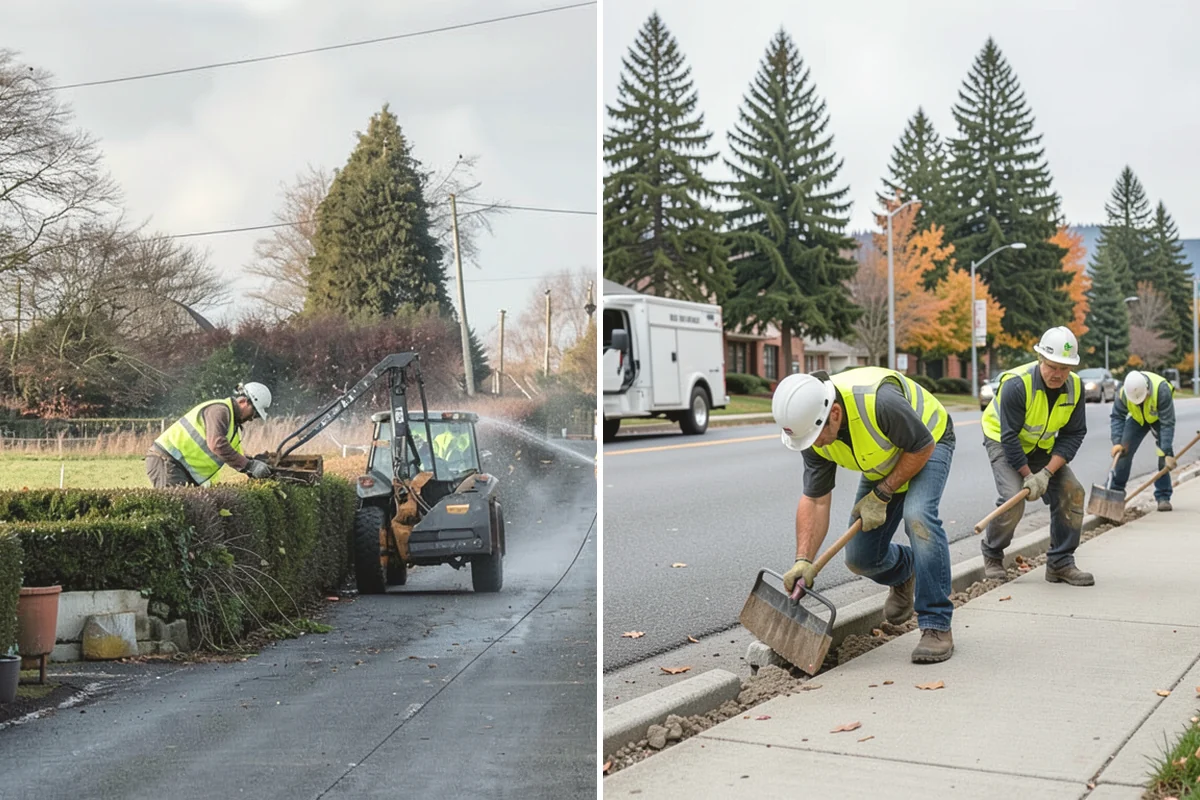 Public Space Cleanup in Steilacoom, Pierce County, WA - Map service zones and set early-morning schedules