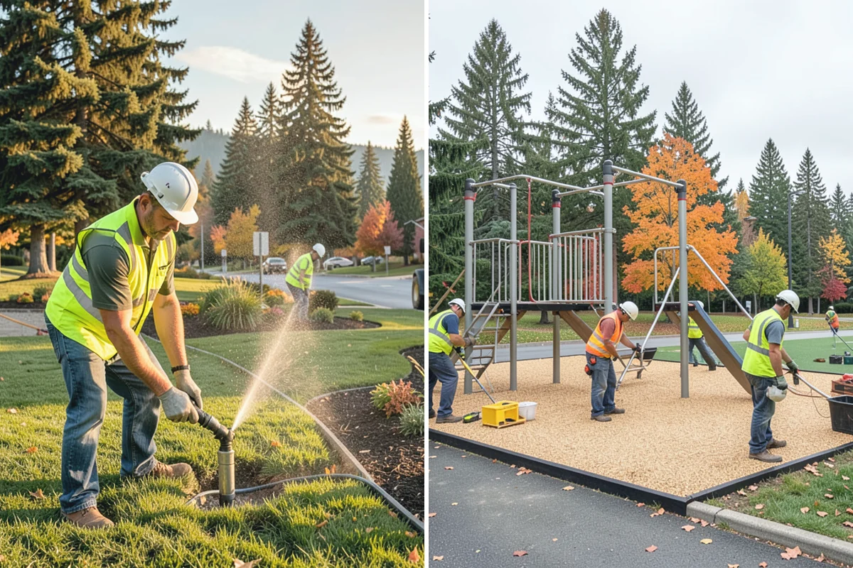 Public Space Cleanup in Woodinville, King County, WA - Map service zones and set early-morning schedules