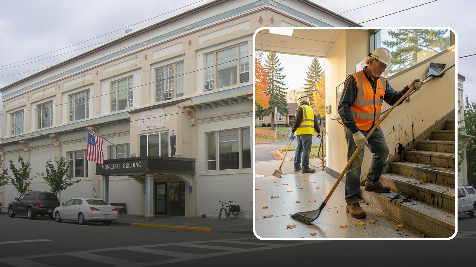Public Stairwell Cleaning in Anacortes, Skagit County, WA - We clean public stairwells and stair towers to remove grime, odors, and biohazards for Western Washington facilities.