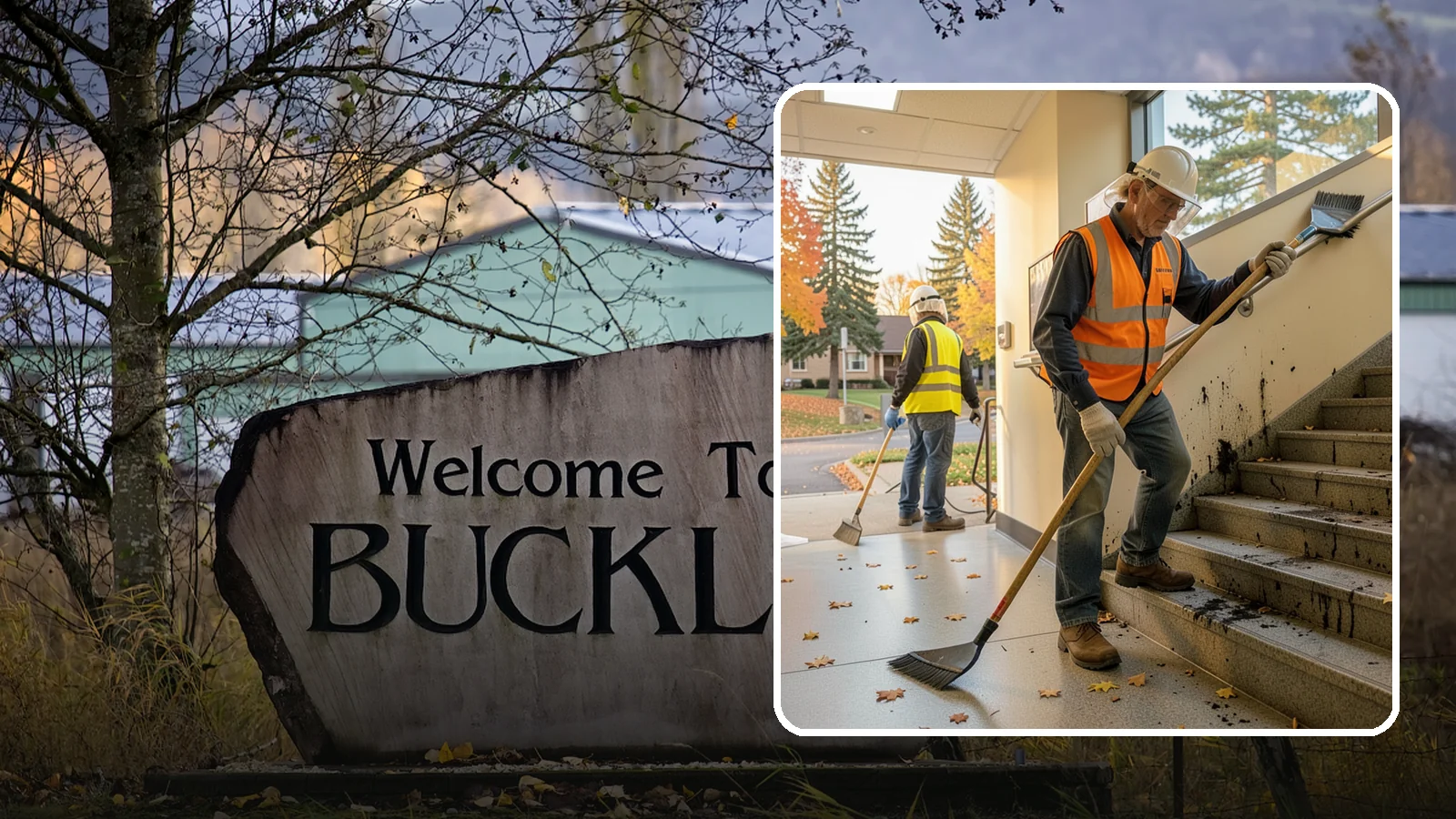 Public Stairwell Cleaning in Buckley, Pierce County, WA - We clean public stairwells and stair towers to remove grime, odors, and biohazards for Western Washington facilities.