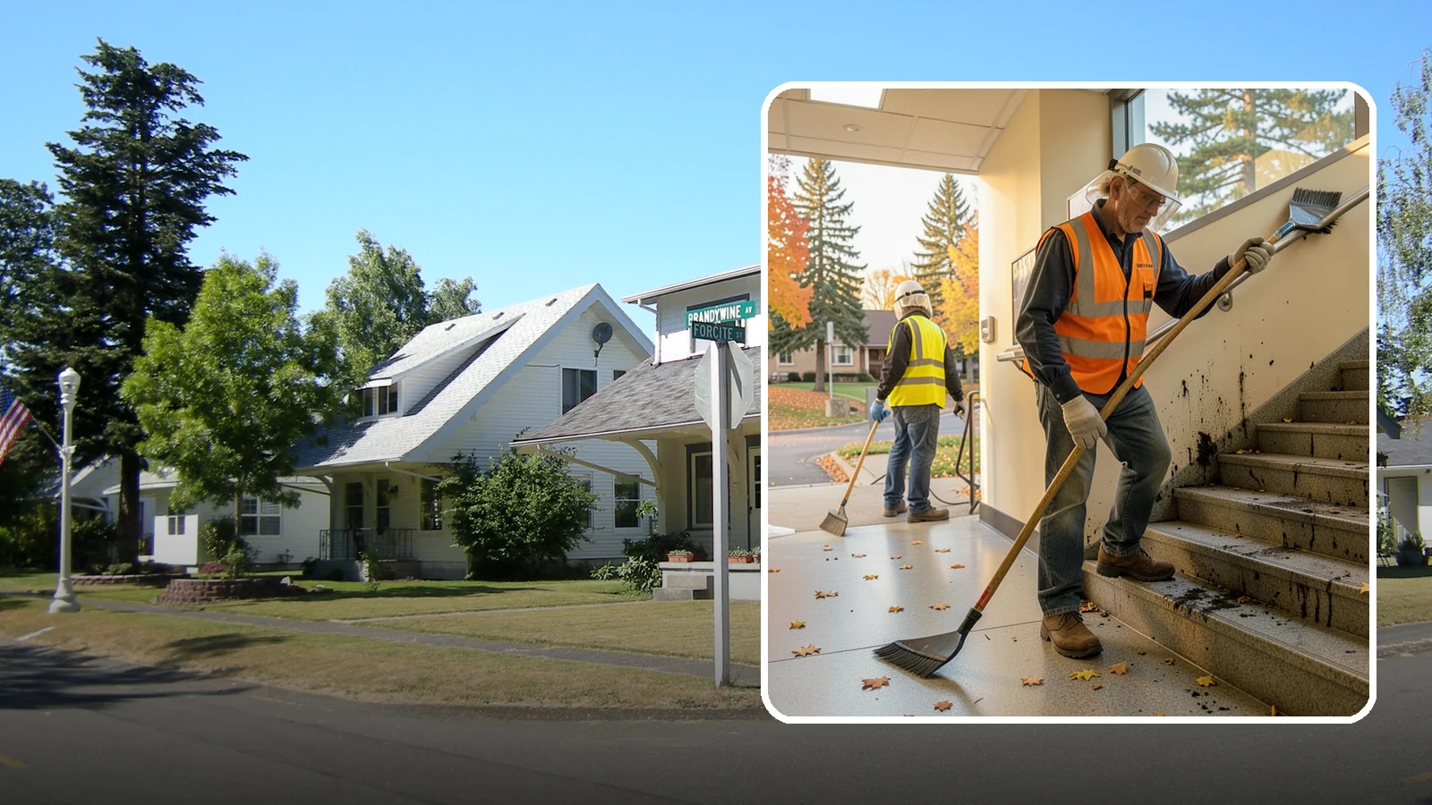 Public Stairwell Cleaning in DuPont, Pierce County, WA - We clean public stairwells and stair towers to remove grime, odors, and biohazards for Western Washington facilities.