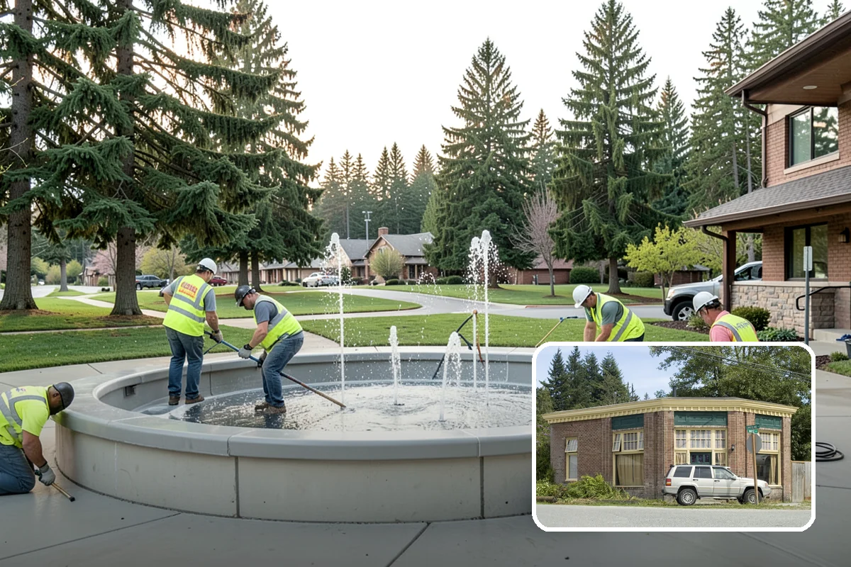 Public Stairwell Cleaning in Hamilton, Skagit County, WA - Disinfecting cleaning removes odors and sanitation hazards