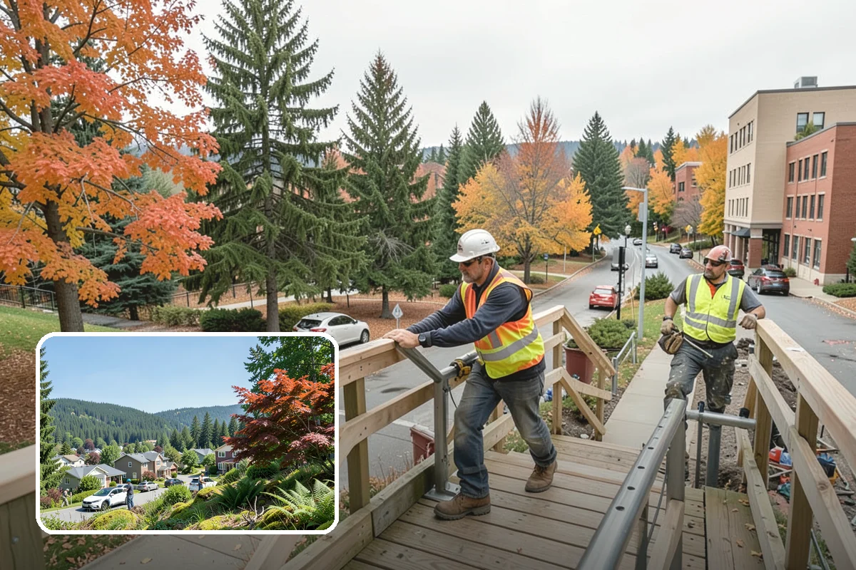 Public Stairwell Cleaning in Index, Snohomish County, WA - Disinfecting cleaning removes odors and sanitation hazards