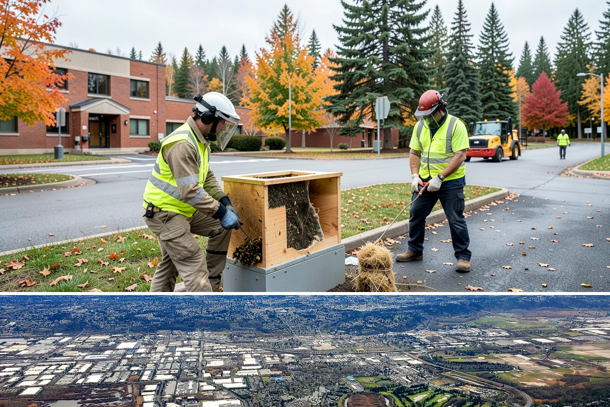 Public Stairwell Cleaning in Kent, King County, WA - Stairwell cleaning is performed year-round since the enclosed spaces are unaffected by weather, with frequency set by usage and...