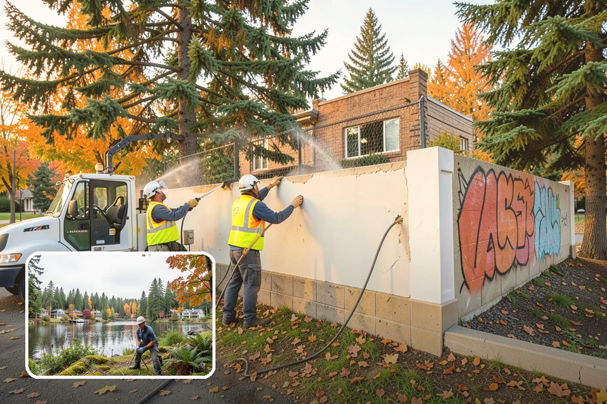 Public Stairwell Cleaning in La Conner, Skagit County, WA - Disinfecting cleaning removes odors and sanitation hazards