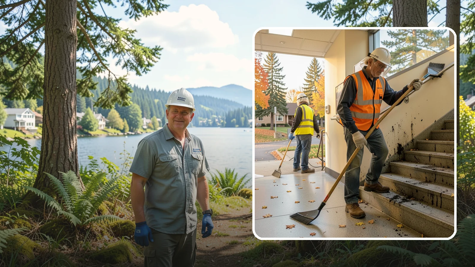 Public Stairwell Cleaning in Milton, King County, WA - We clean public stairwells and stair towers to remove grime, odors, and biohazards for Western Washington facilities.